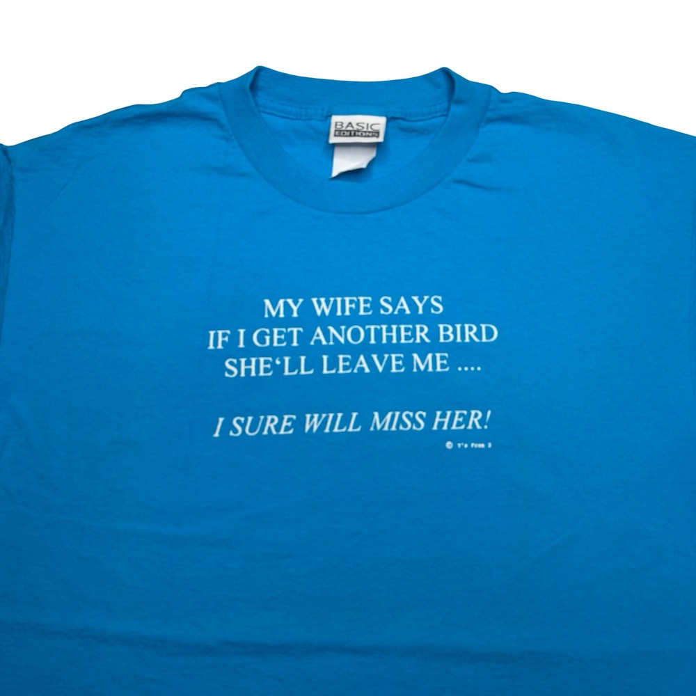 Vintage 90s birds and wife funny shirt
